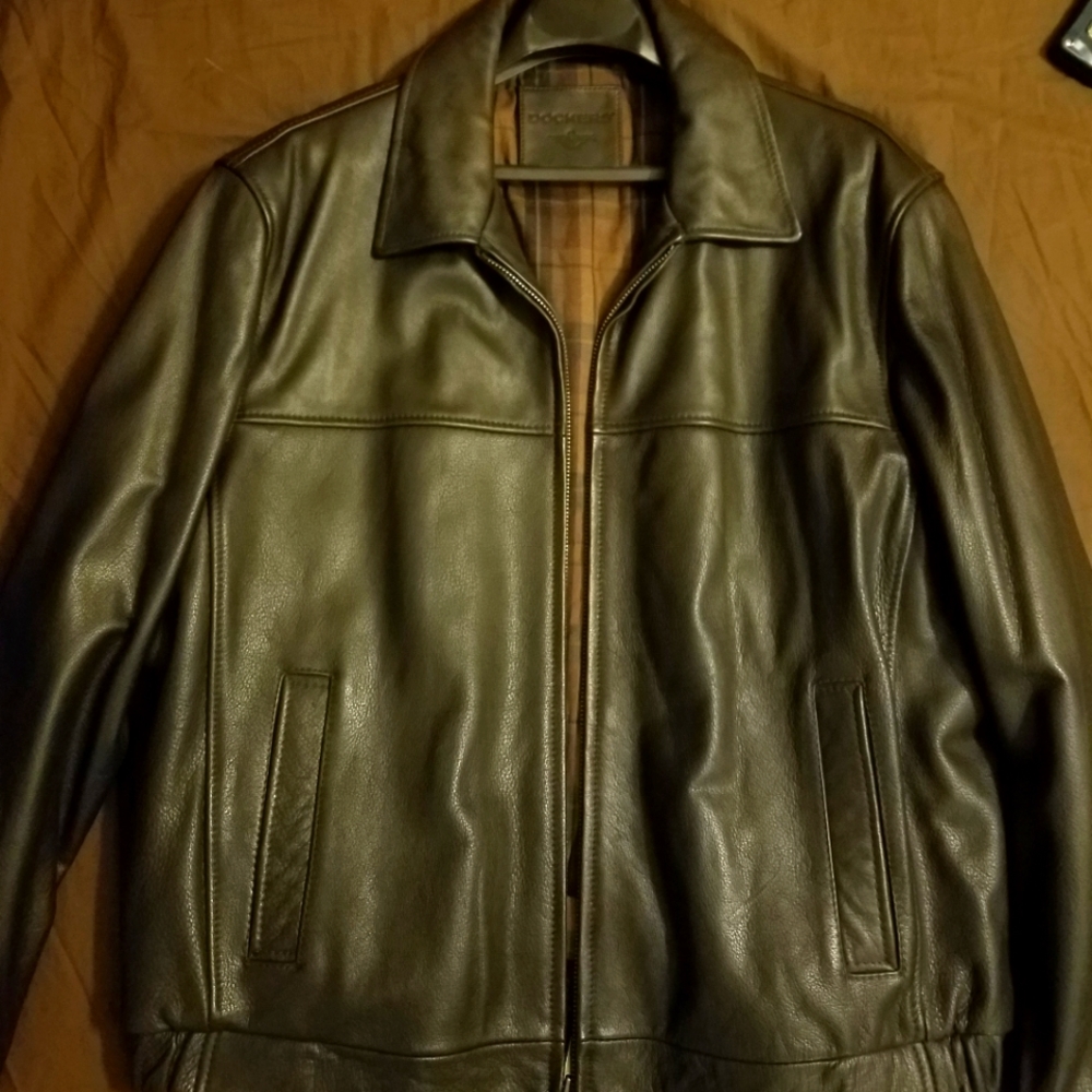 Men's Dockers Leather Jacket XXL